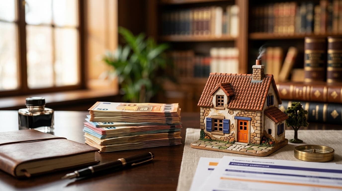 Vente d'une maison et répartition de la plus-value